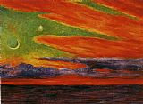 Diego Rivera Atardecer en Acapulco painting